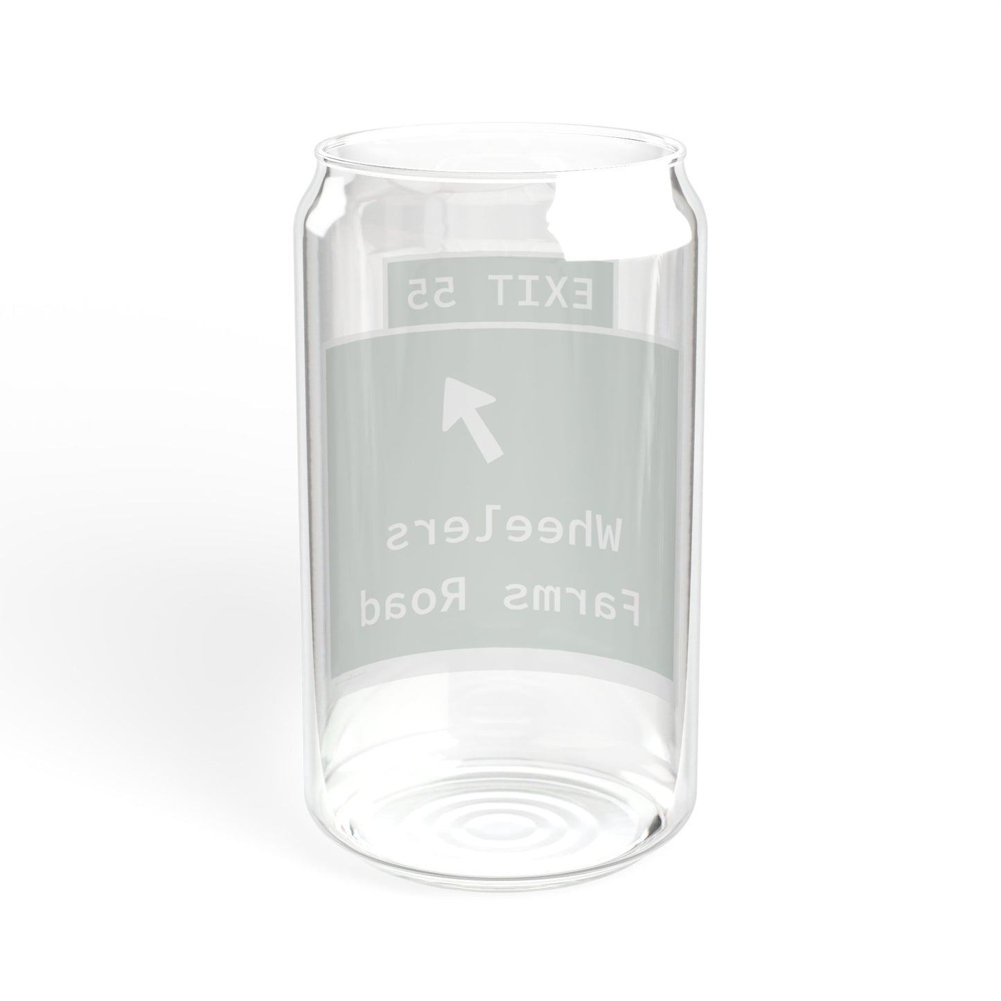 Vintage WCP Exit 55 Sign Sipper Glass, 16oz