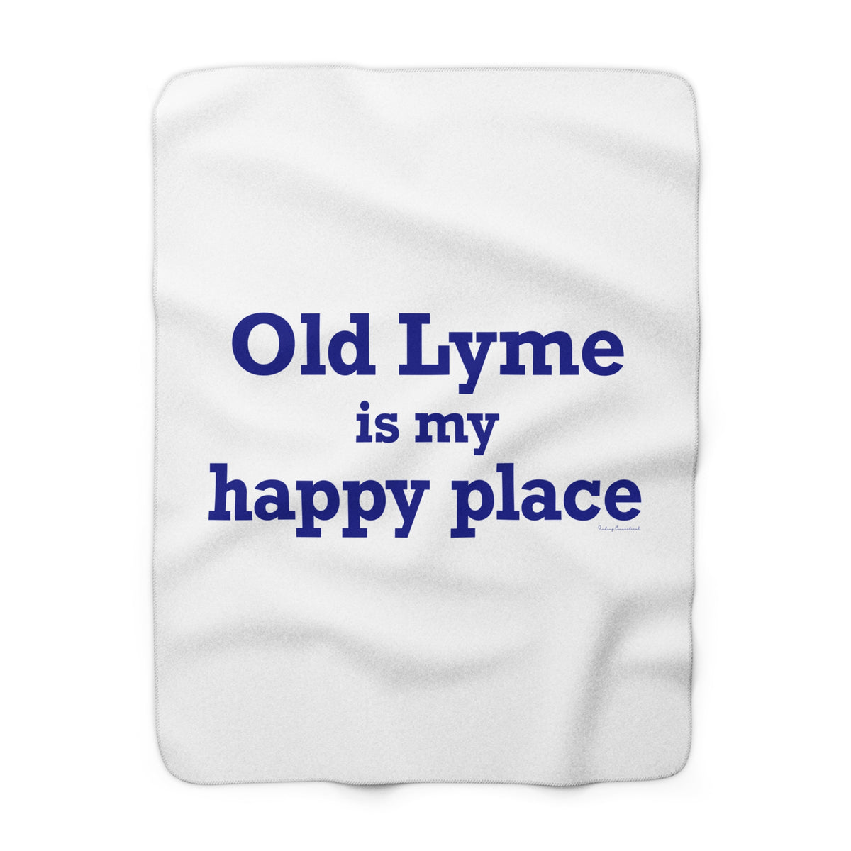 Old Lyme is My Happy Place Fleece Blanket