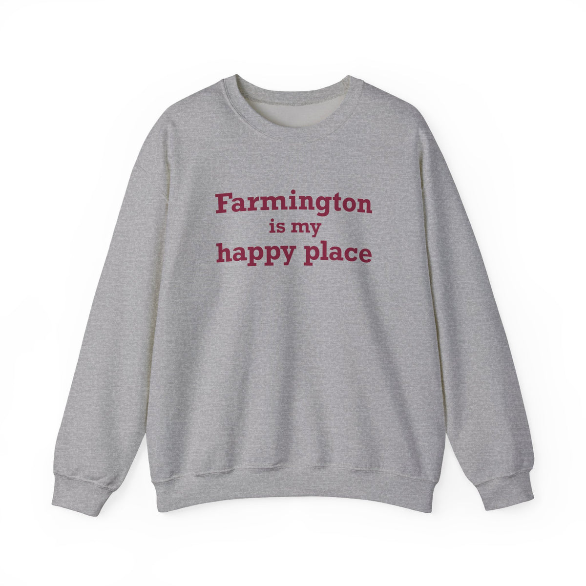 Farmington is My Happy Place  Blend™ Crewneck Sweatshirt