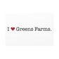I Heart Greens Farms. Matte Canvas, Stretched, 1.25"