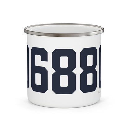 06880 Westport Connecticut Zip Code Enamel Camping Mug