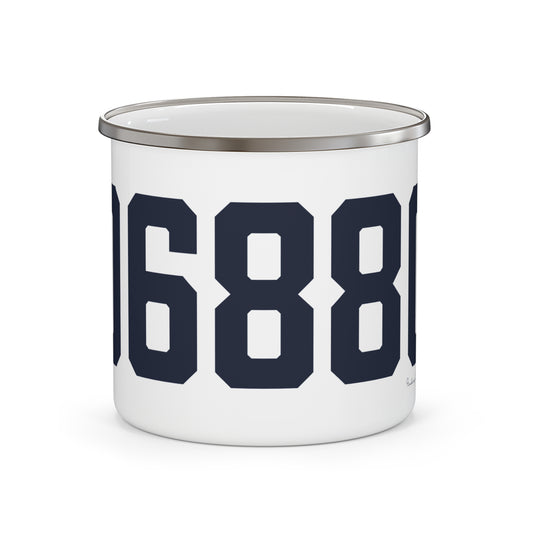 06880 Westport Connecticut Zip Code Enamel Camping Mug