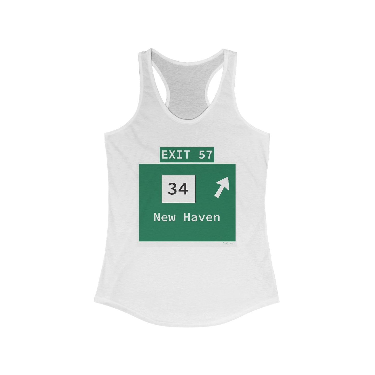 Vintage WCP Exit 57 Sign Women's Ideal Racerback Tank Top