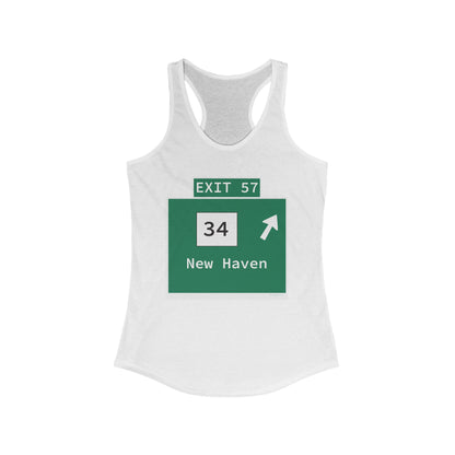 Vintage WCP Exit 57 Sign Women's Ideal Racerback Tank Top