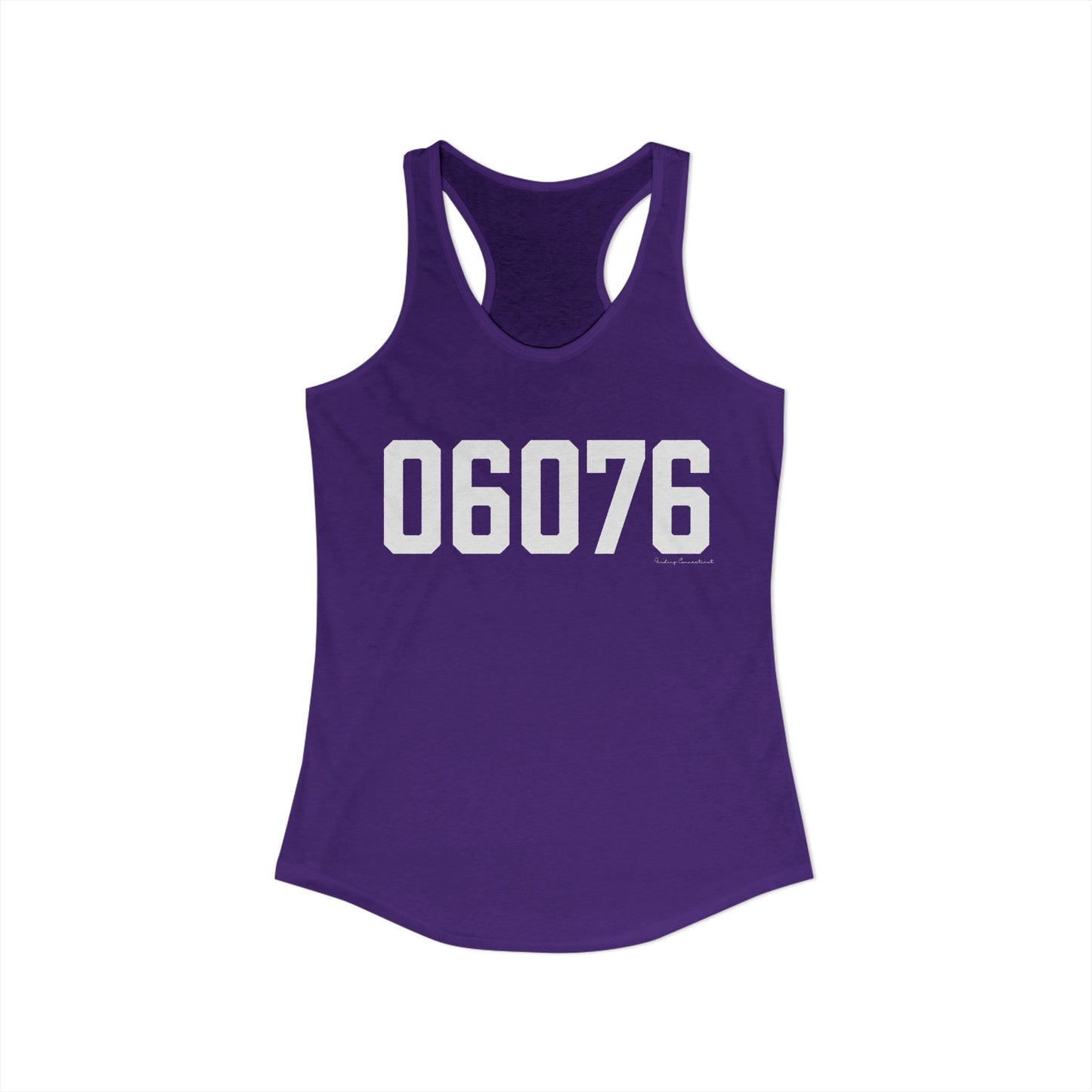 06076 Union CT Zip Code Women's Ideal Racerback Tank Top