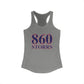 860 Storrs Red, White & Blue Women's Ideal Racerback Tank Top