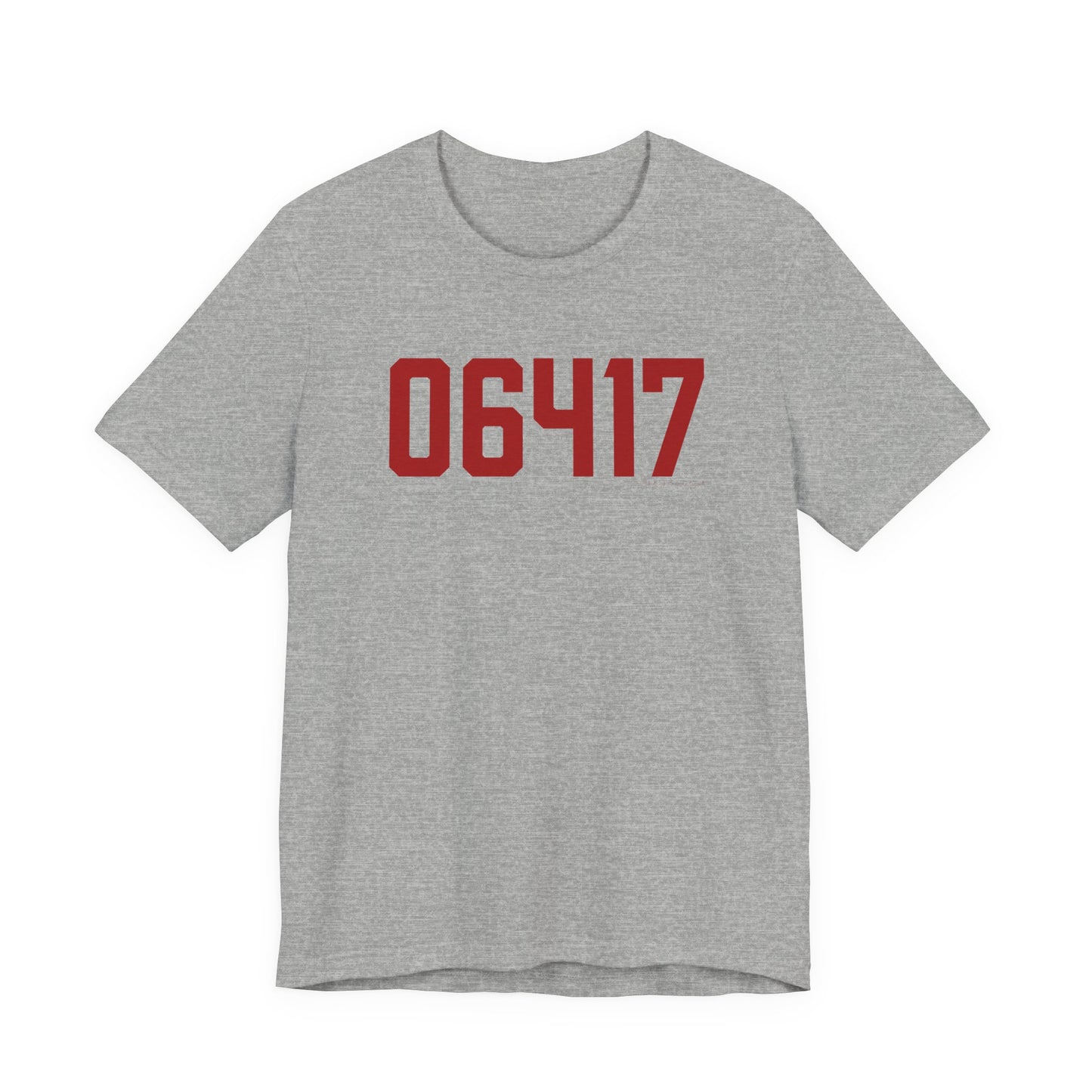 06417 Deep River Connecticut Zip Code Unisex Jersey Short Sleeve T-Shirt