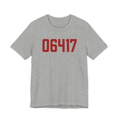 06417 Deep River Connecticut Zip Code Unisex Jersey Short Sleeve T-Shirt