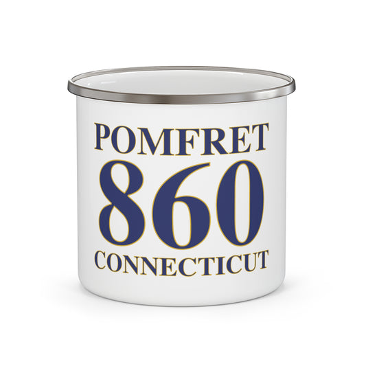 Pomfret 860 Connecticut Enamel Camping Mug