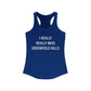 I Really Really Miss Greenfield Hill Women's Ideal Racerback Tank Top