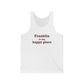 Franklin is My Happy Place Unisex Jersey Tank Top