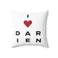 Darien Vision Spun Polyester Square Pillow