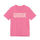 Goose Zip Code Peach and Pink Unisex Jersey Short Sleeve T-Shirt