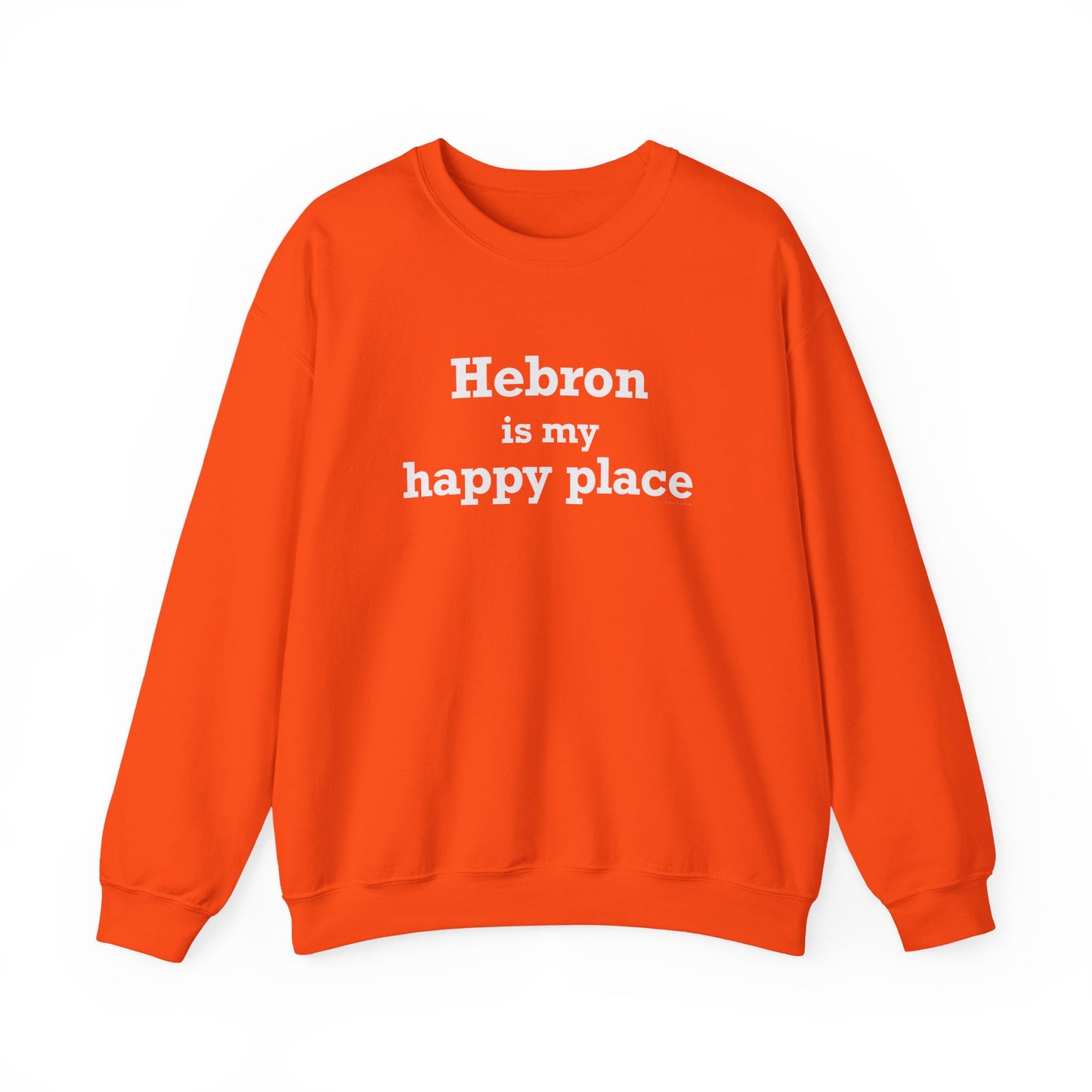 Hebron is My Happy Place Unisex Heavy Blend™ Crewneck Sweatshirt