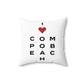 Compo Beach Vision Spun Polyester Square Pillow