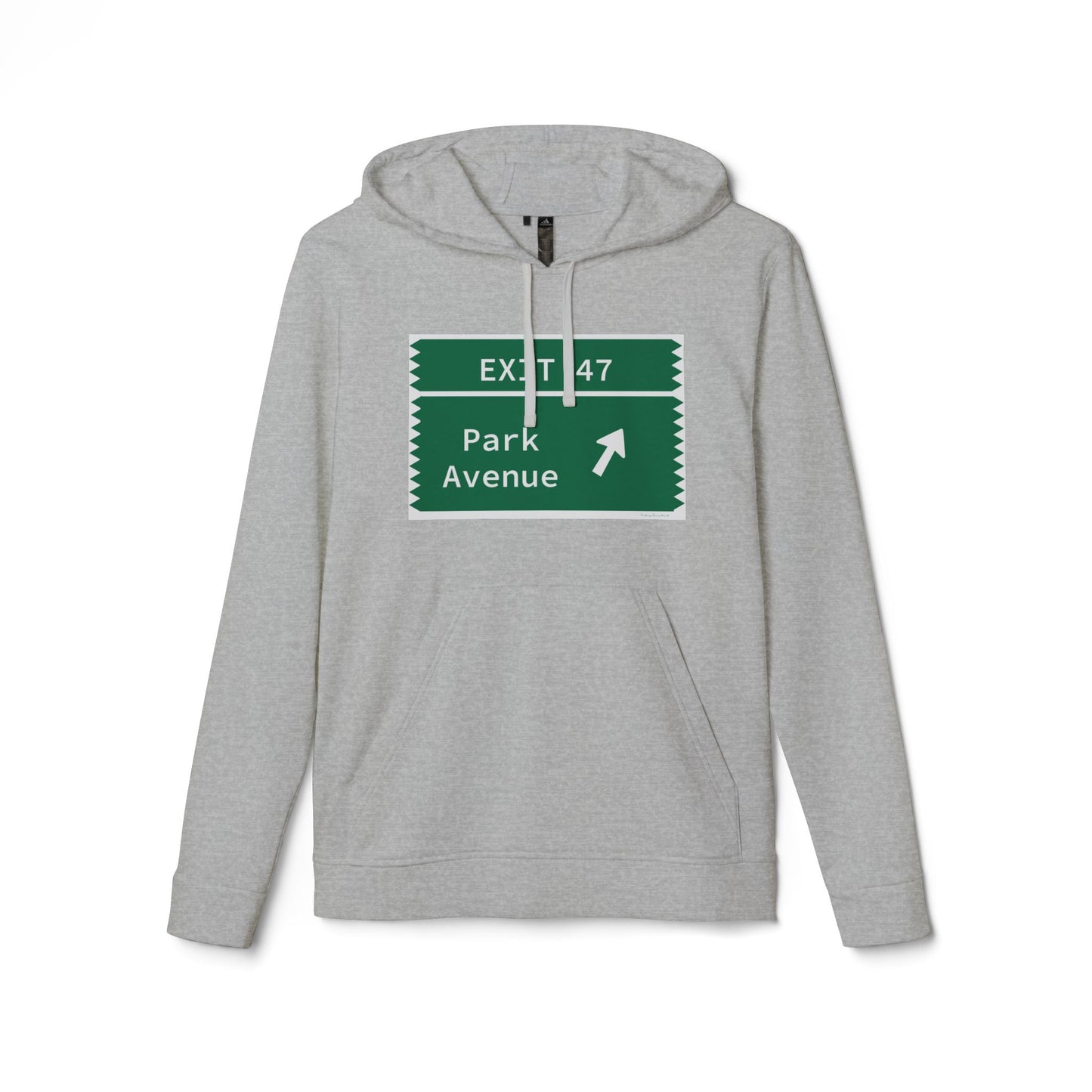 Vintage Merritt Parkway Exit 47 Sign adidas Unisex Fleece Hoodie