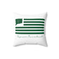 Seymour Connecticut St. Patrick’s Day Flag Spun Polyester Square Pillow