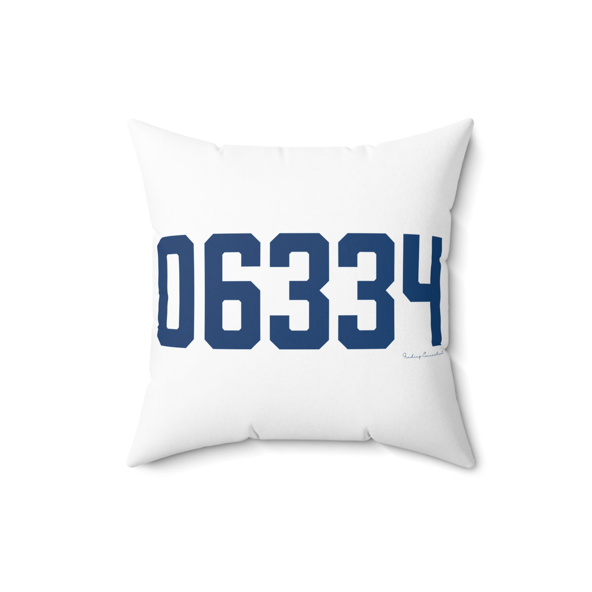 06334 Bozrah Connecticut Zip Code Spun Polyester Square Pillow