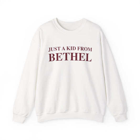 Just a kid from Bethel Unisex Heavy Blend™ Crewneck Sweatshirt