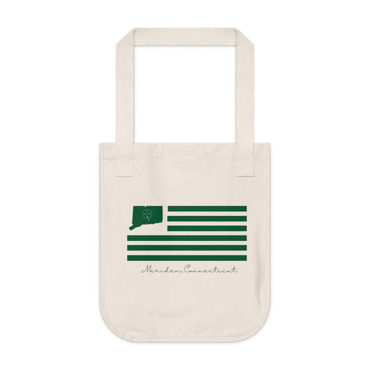 Meriden Connecticut St. Patrick’s Day Flag Organic Canvas Tote Bag