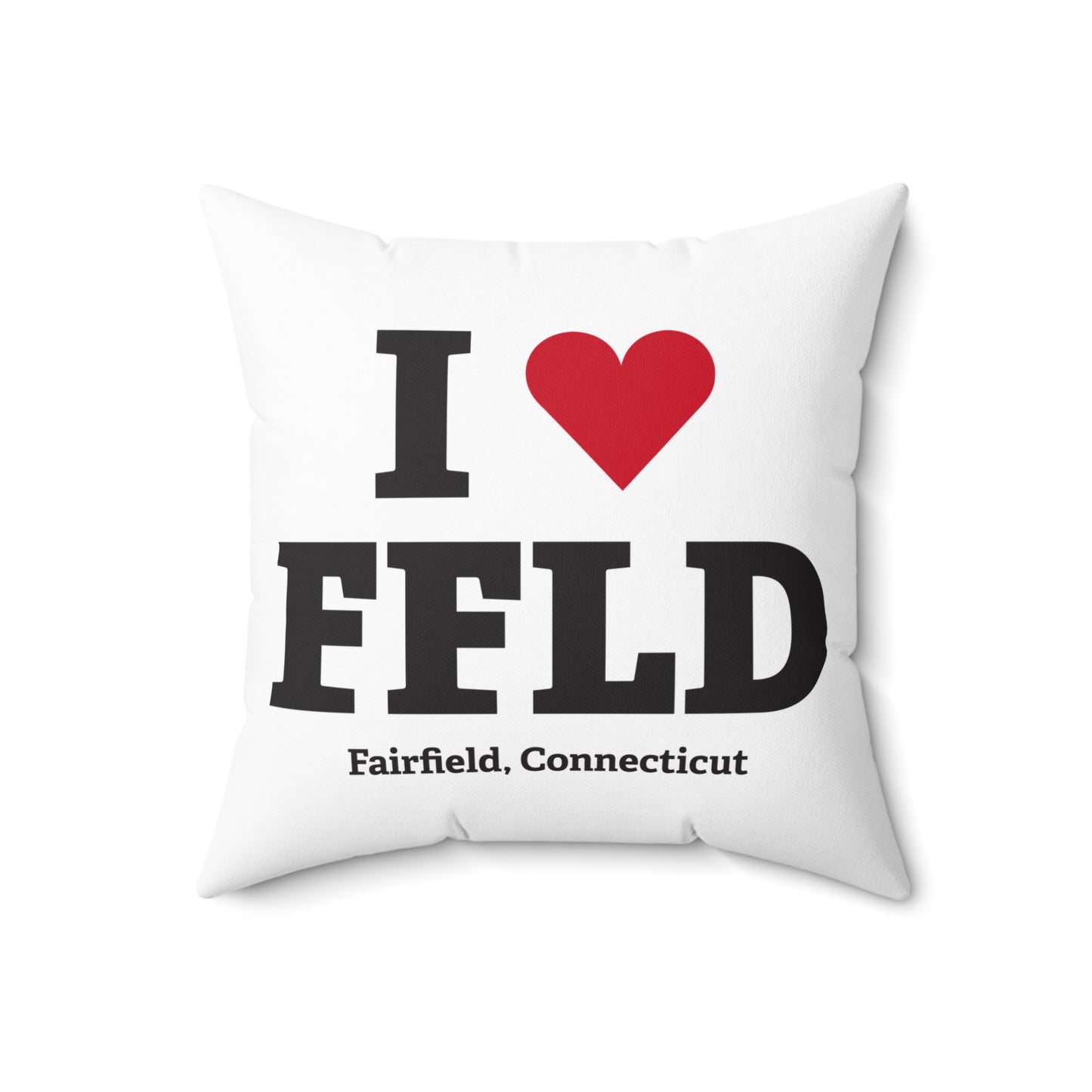 I Heart FFLD Spun Polyester Square Pillow