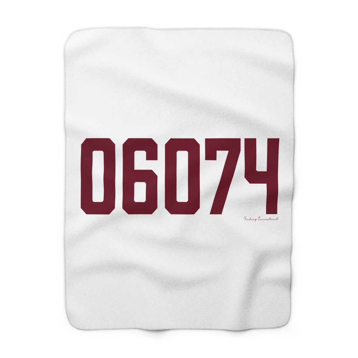 06074 South Windsor Connecticut Zip Code Sherpa Fleece Blanket