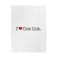 I Heart Cos Cob. Velveteen Plush Blanket