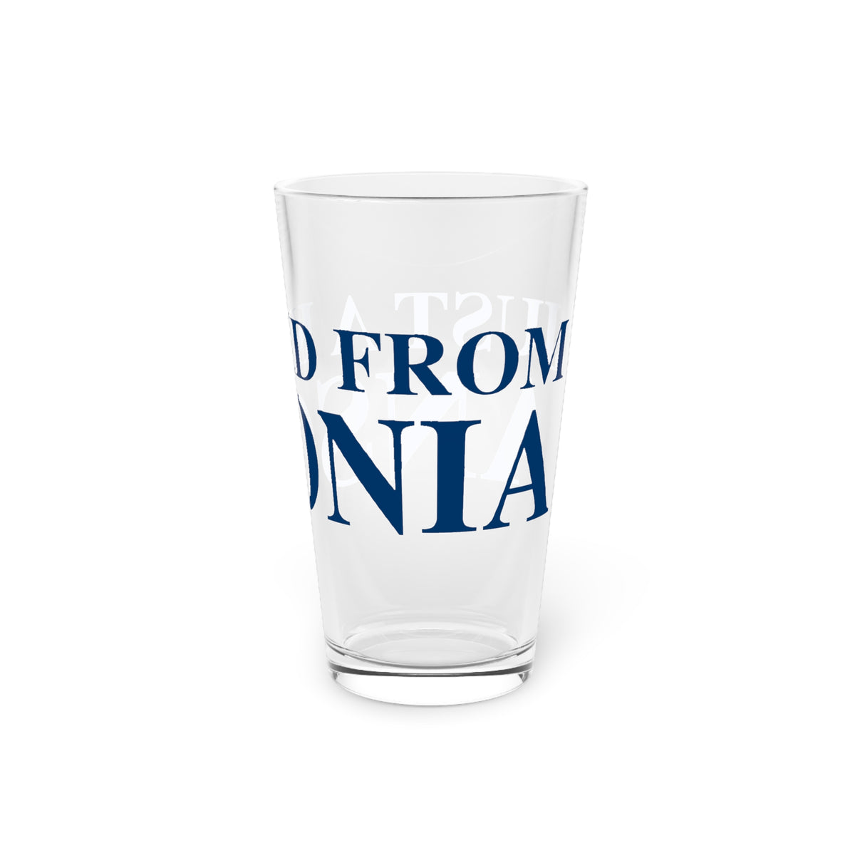 Just a kid from Ansonia Pint Glass, 16oz