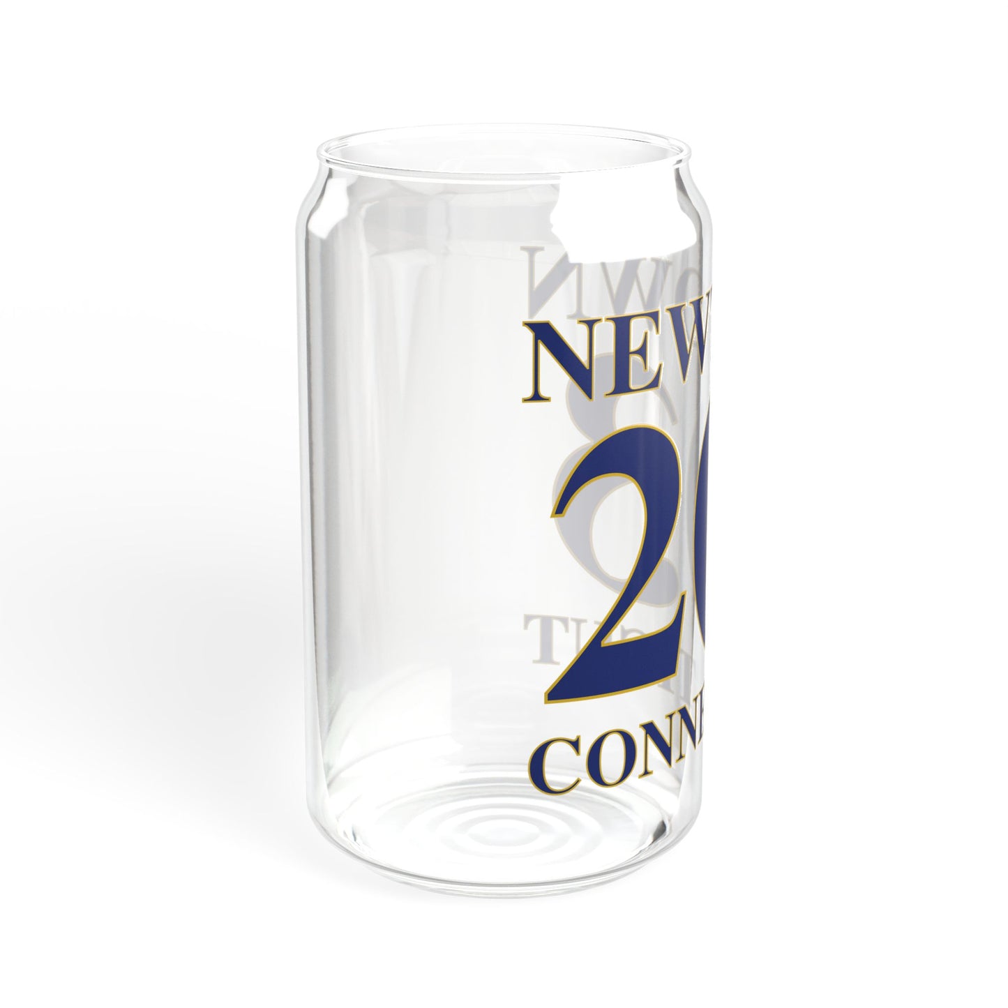 Newtown 203 Connecticut Sipper Glass, 16oz