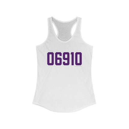 06910 Stamford Connecticut Zip Code Women's Ideal Racerback Tank Top