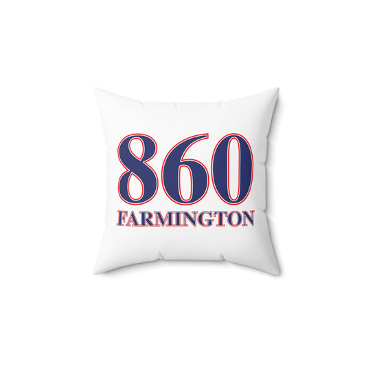 860 Farmington Red, White & Blue Spun Polyester Square Pillow