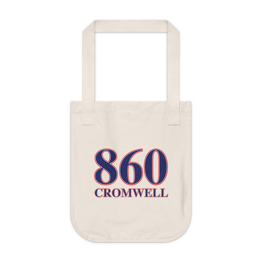 860 Cromwell Red, White & Blue Organic Canvas Tote Bag