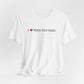 I Heart West Norwalk. Unisex Jersey Short Sleeve T-Shirt