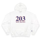 203 New Haven Red, White & Blue Champion Hoodie