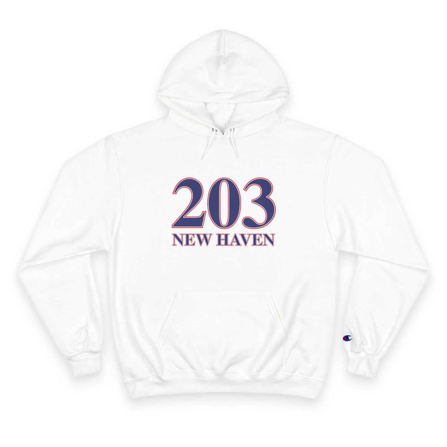 203 New Haven Red, White & Blue Champion Hoodie
