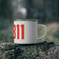 06811 Danbury Connecticut Zip Code Enamel Camping Mug