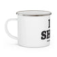 I Heart SHMN Enamel Camping Mug