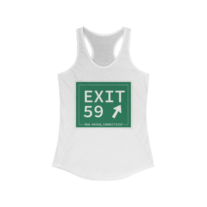Vintage Exit 59 WCP Sign Women's Ideal Racerback Tank Top