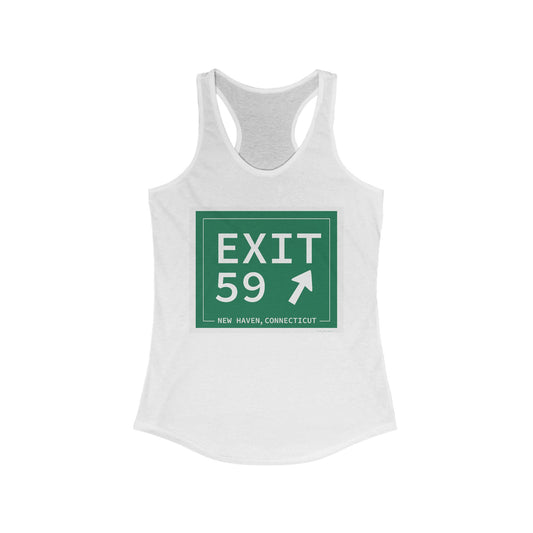 Vintage Exit 59 WCP Sign Women's Ideal Racerback Tank Top