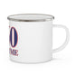 860 Old Lyme Red, White & Blue Enamel Camping Mug