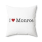 I Heart Monroe. Spun Polyester Square Pillow