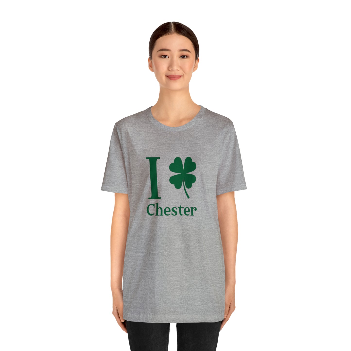 I Clover Chester Unisex Jersey Short Sleeve T-Shirt (green)