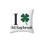 I Clover Old Saybrook Spun Polyester Square Pillow