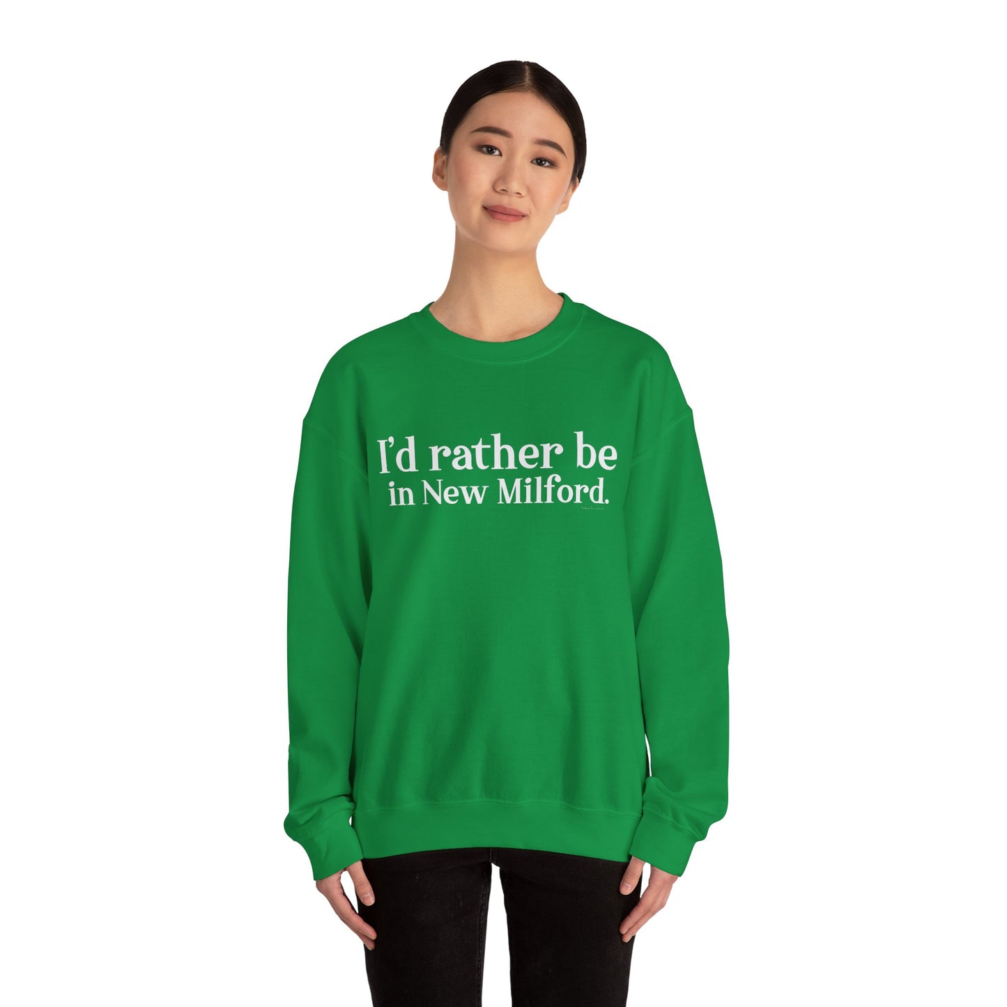 I'd rather be in New Milford. Unisex Heavy Blend™ Crewneck Sweatshirt