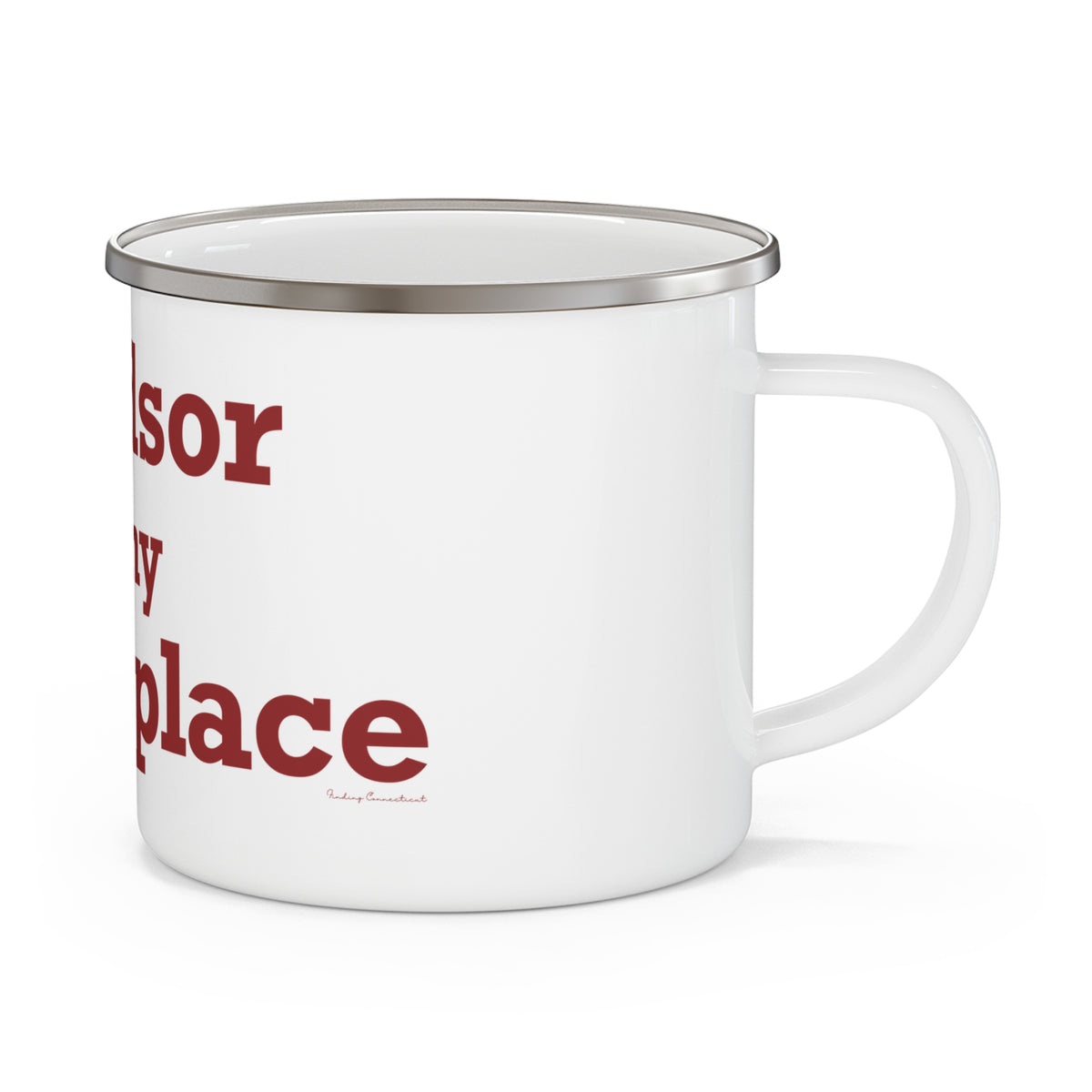 Windsor is My Happy Place Enamel Camping Mug