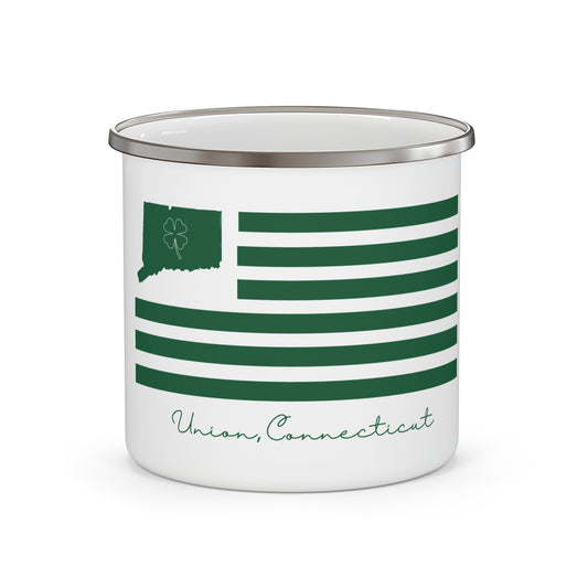 Union Connecticut St. Patrick’s Day Flag Enamel Camping Mug