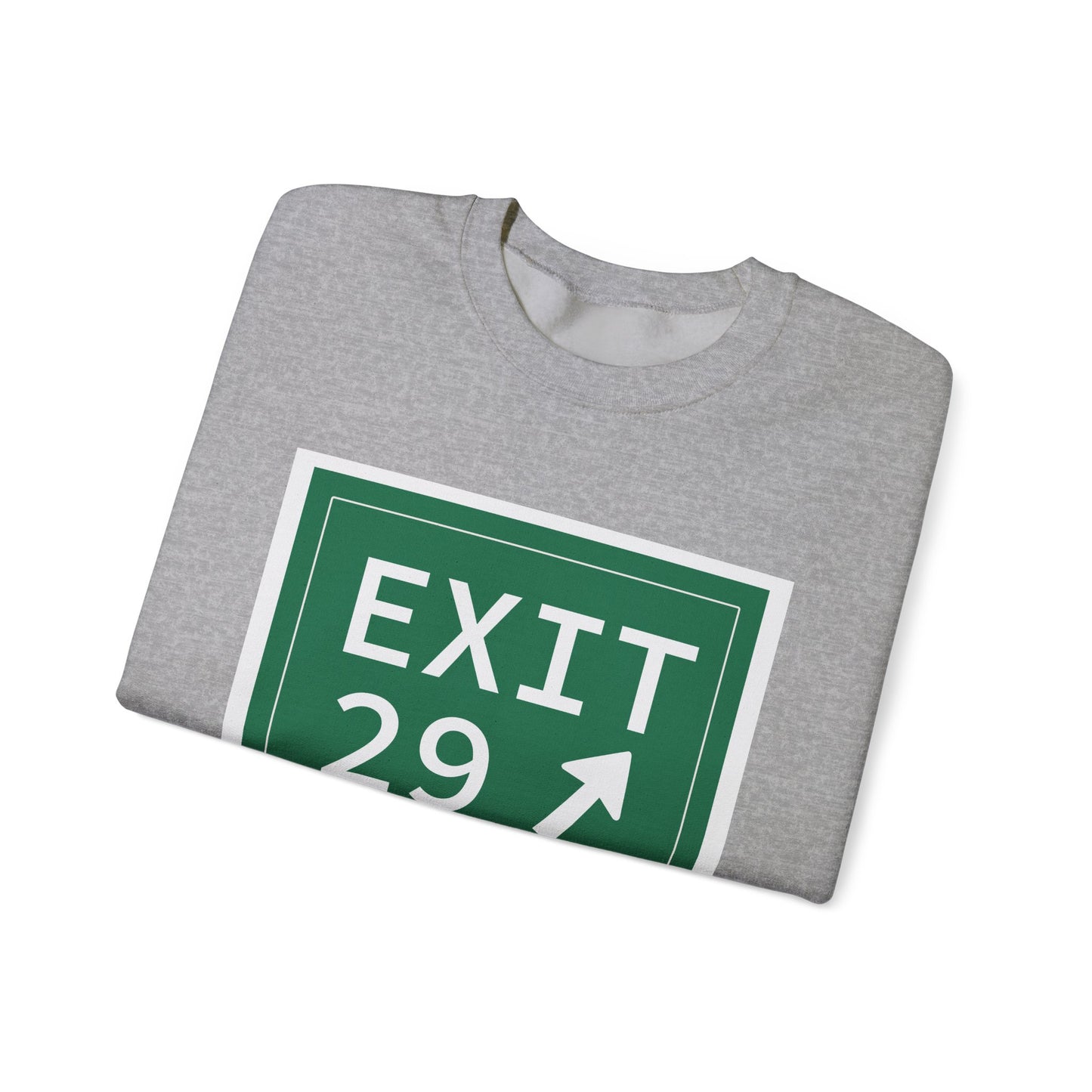 Vintage Exit 29 Merritt Parkway Sign Unisex Heavy Blend™ Crewneck Sweatshirt