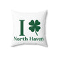I Clover North Haven Spun Polyester Square Pillow