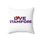 Love Stamford Spun Polyester Square Pillow