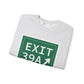 Vintage Exit 39A Merritt Parkway Sign Unisex Heavy Blend™ Crewneck Sweatshirt